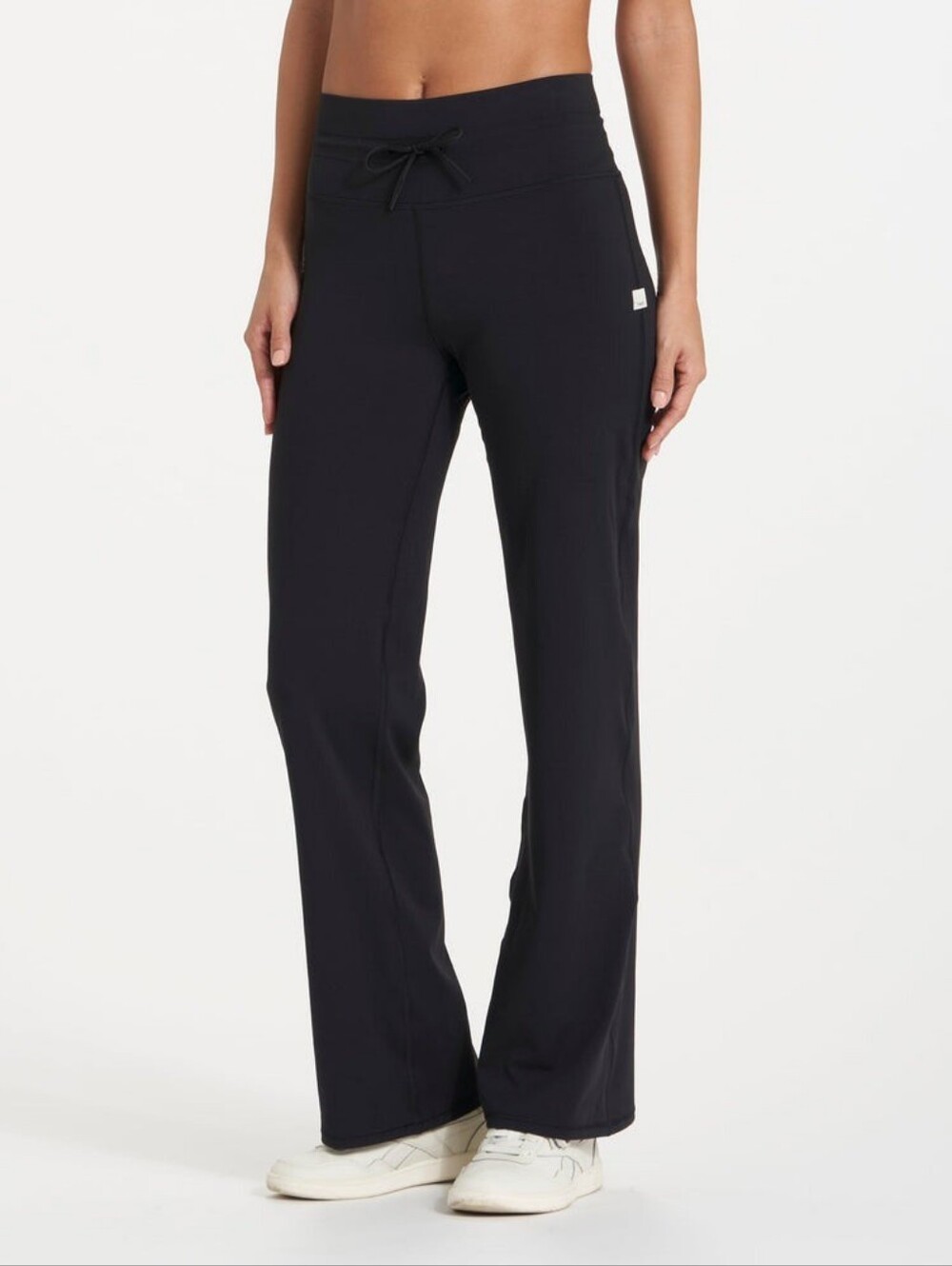 Vuori Daily Wide Leg Pant Size S Black High Rise Leggings EUC